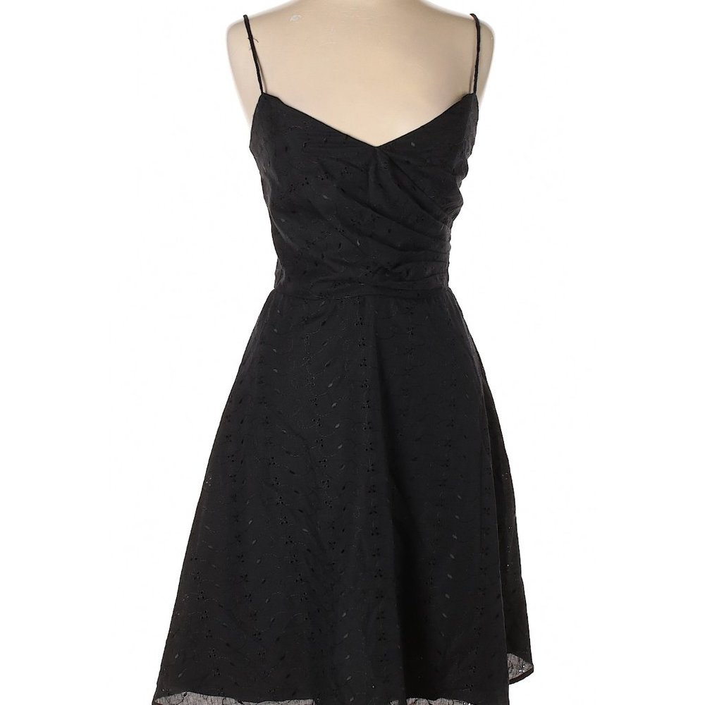 Express Black Eyelet Embroidery Sundress